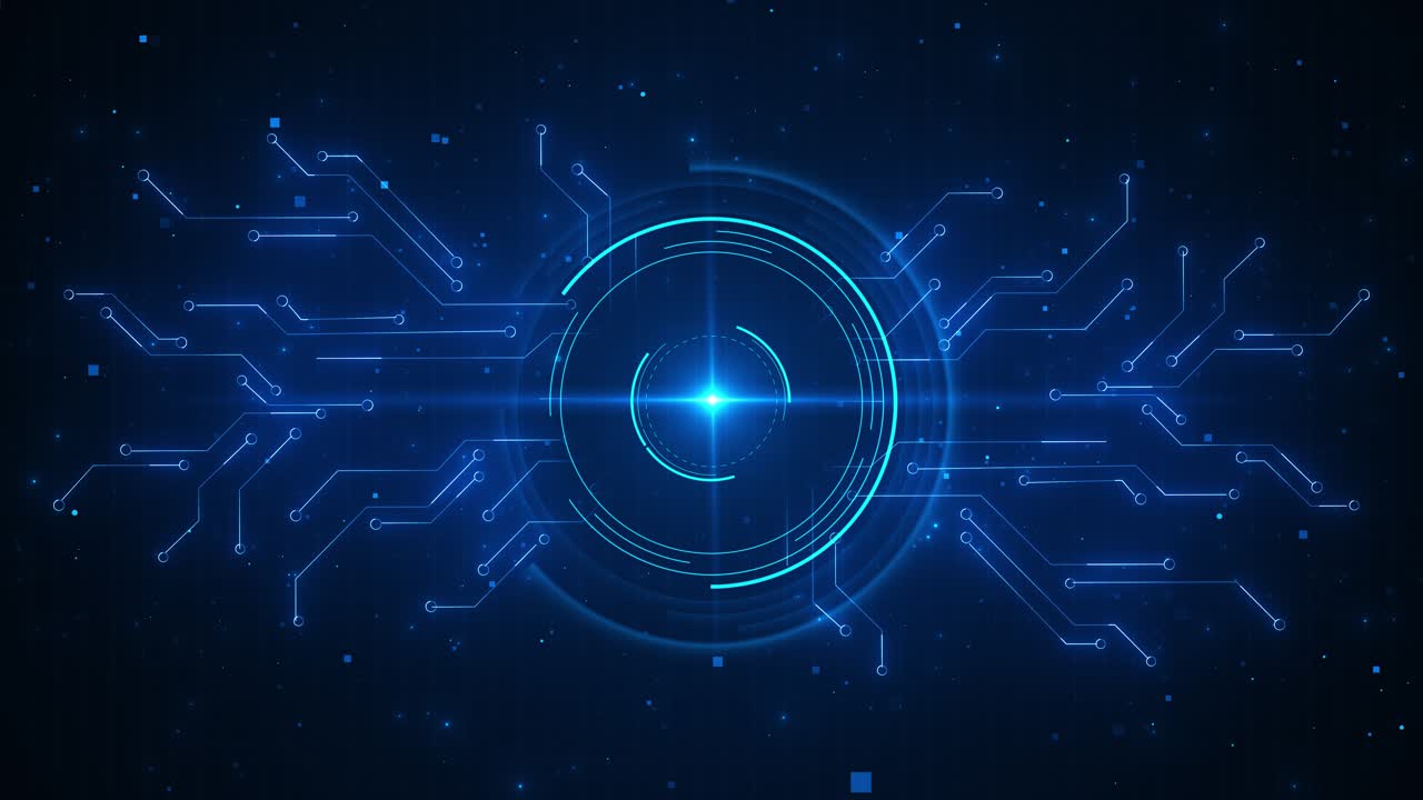 Futuristic digital technology circuit boards background cyber innovation cyberpunk cyberspace server