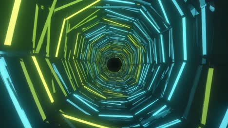 túnel de neón abstracto