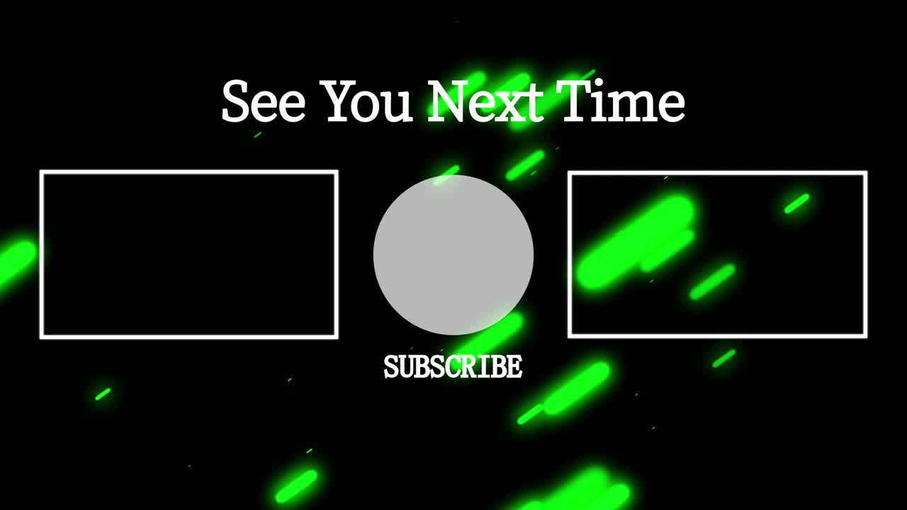 객체 조명 엔드 카드 엔딩 스크린 모션 그래픽