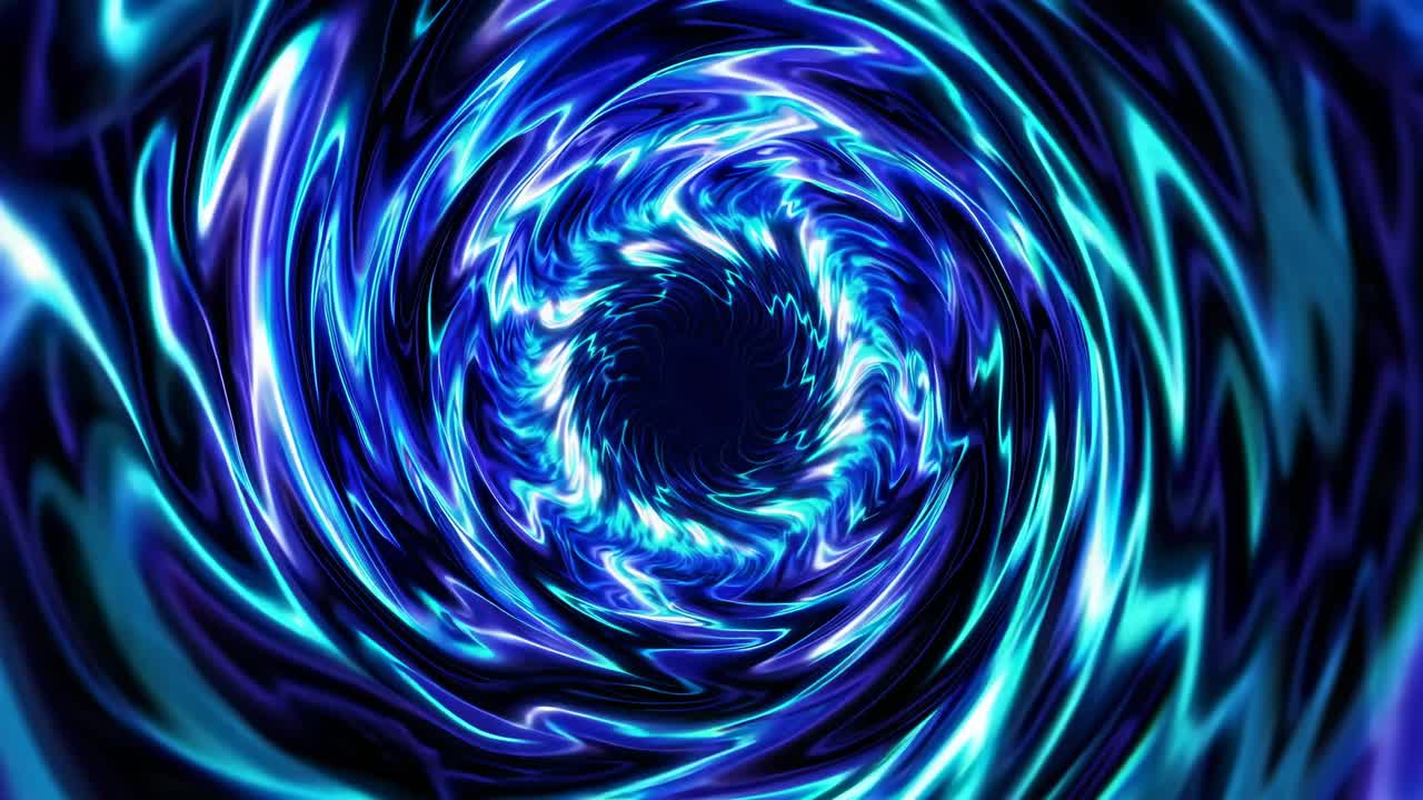 Abstract Blue Spiral Vortex