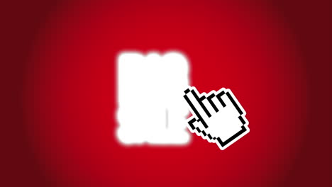gran cartel de venta con el cursor