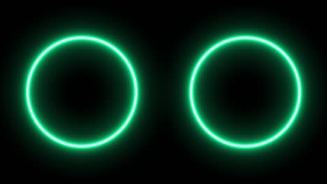 blue green ring glowing electric animation motion graphics