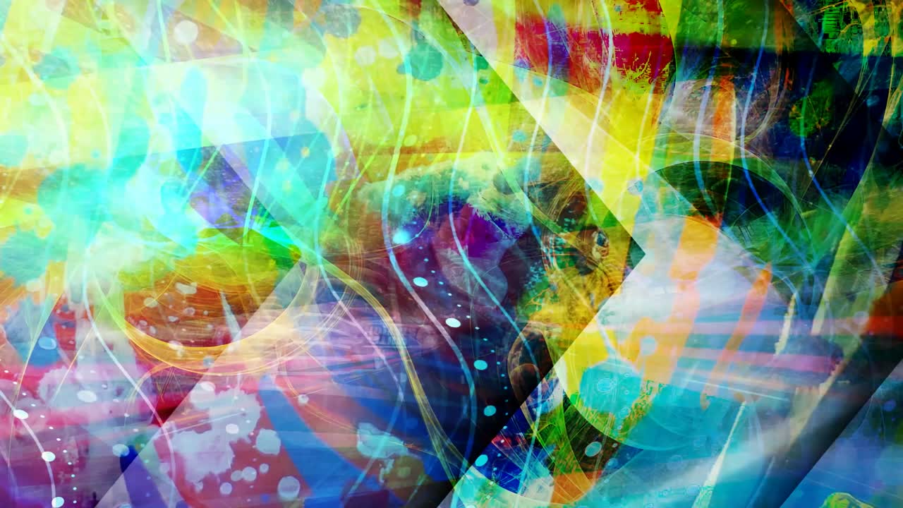 pintura de arte abstracto ondulada y colorida - animación de fondo de movimiento de bucle sin costuras de 4k