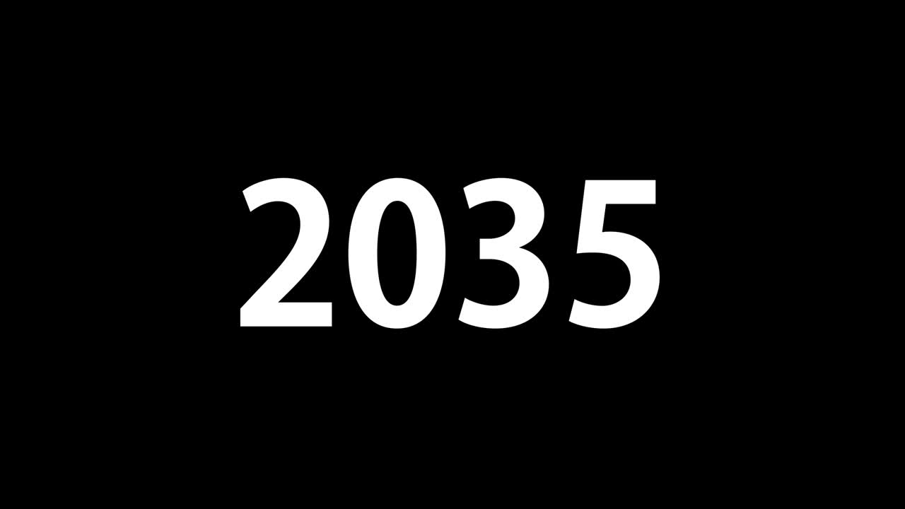 2035 animazione di testo motion graphics