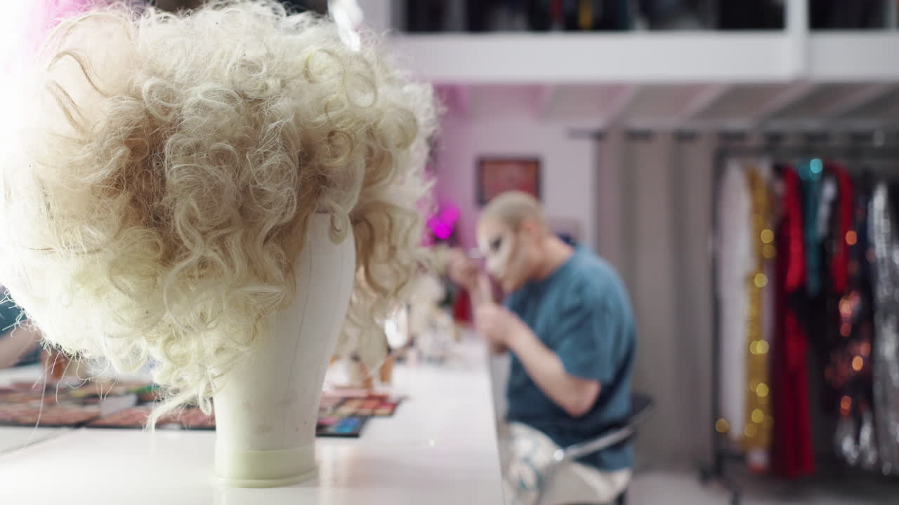 Drag Queen in Dressing Room