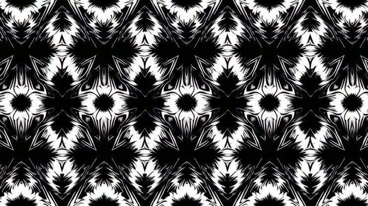Black and White Geometric Pattern