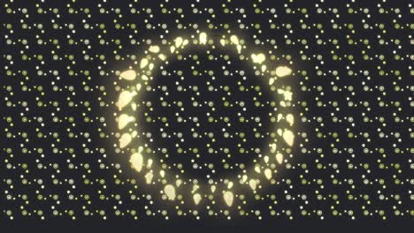 animation of light frame over shapes floating