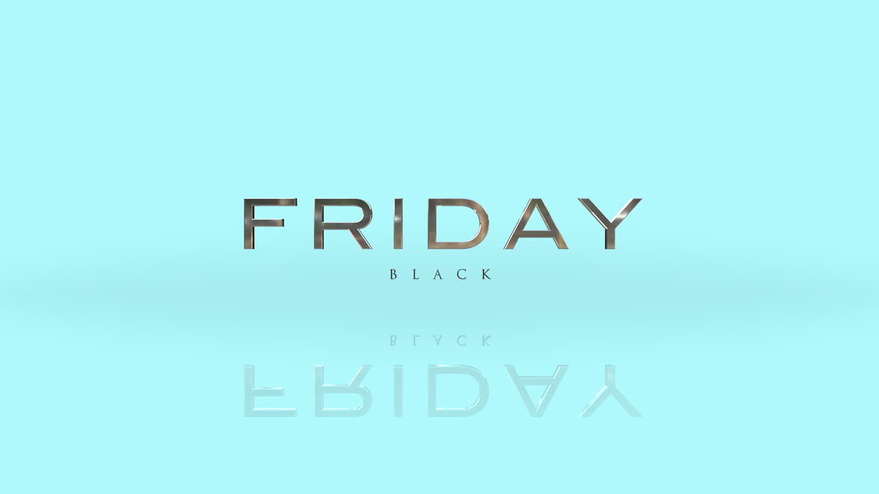 블루 그라데이션에 우아함 검은 금요일 텍스트
