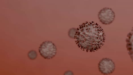 omnicron variant of covid-19 virus particles 3d model