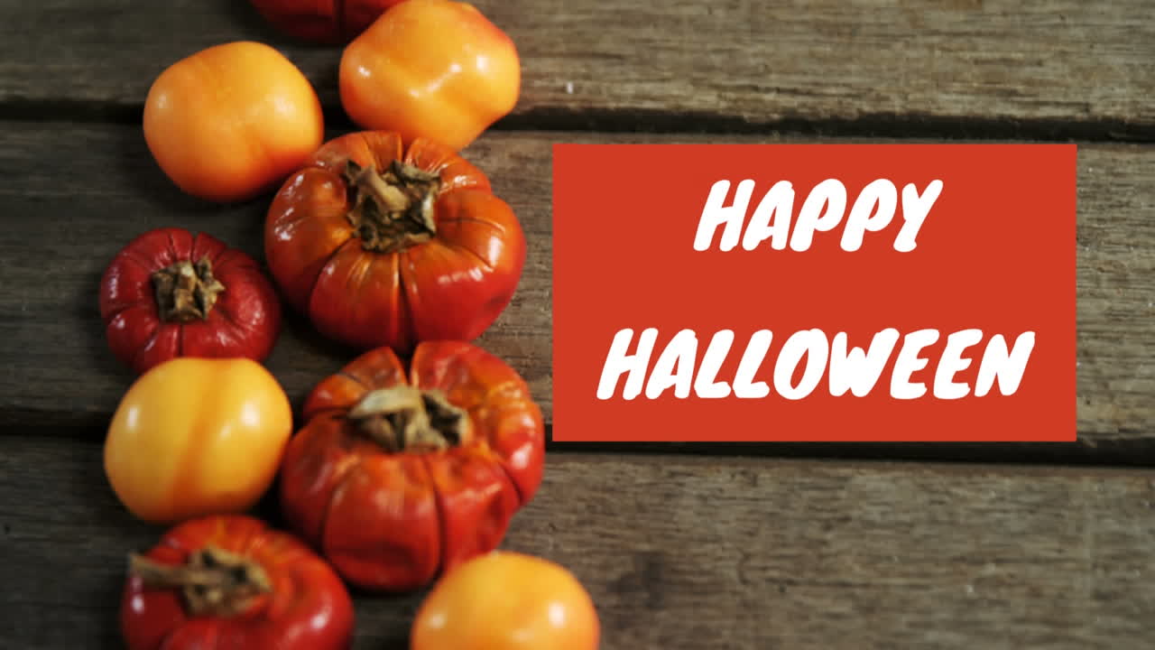 행복한 할로윈과 호박