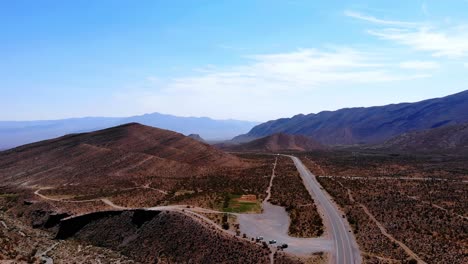 nevada open roads and highway 157 in southern southwest usa