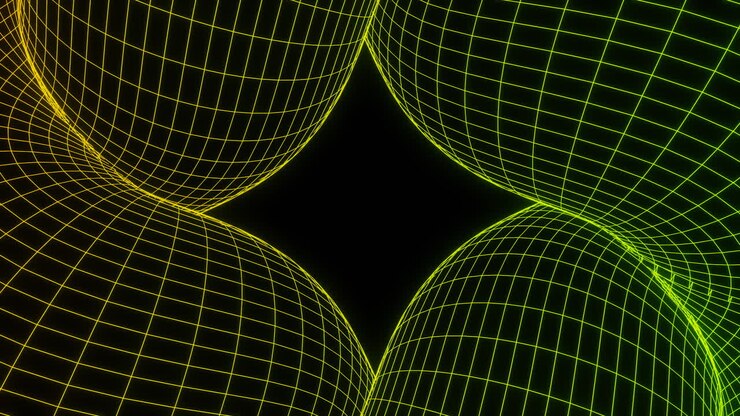 Abstract Wireframe Spheres