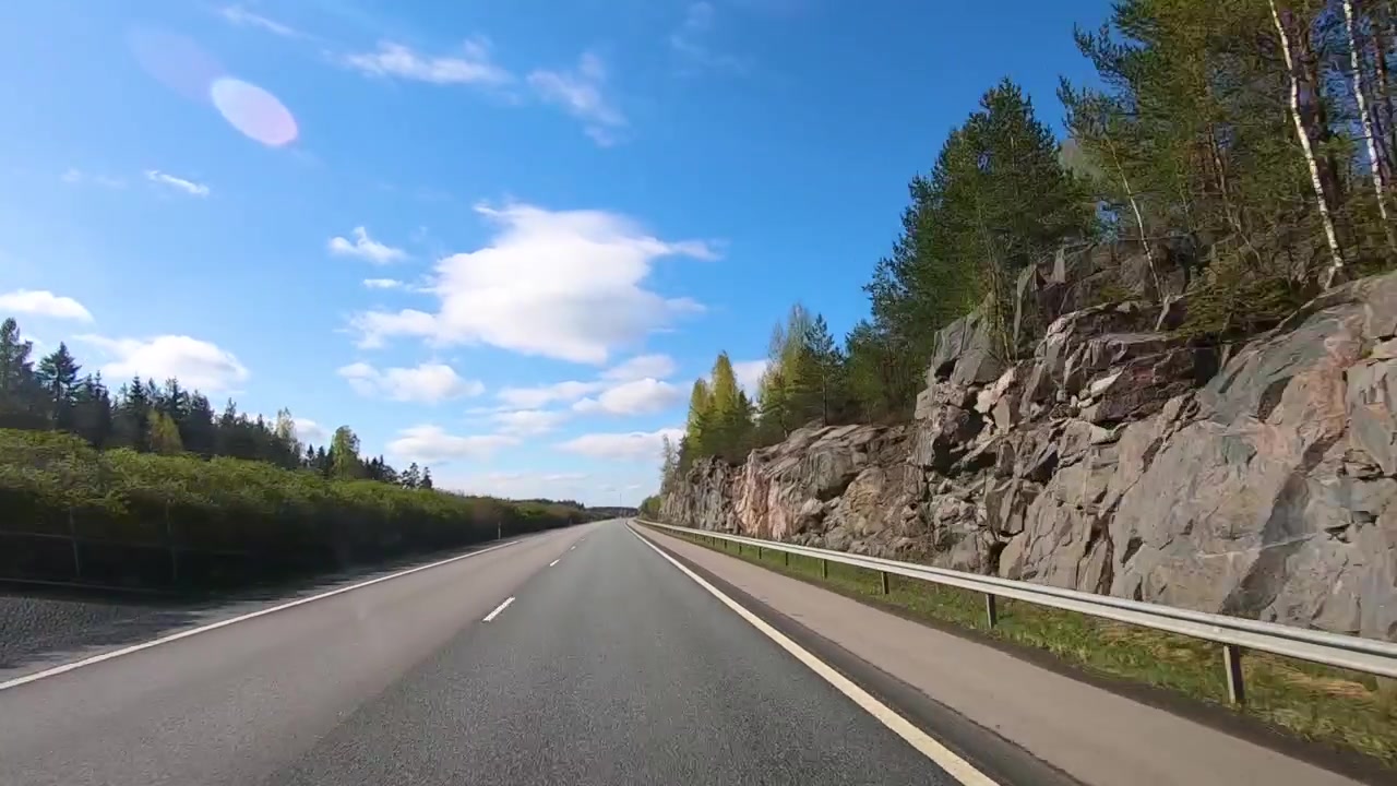 Cesta z Tampere do Lahti autem