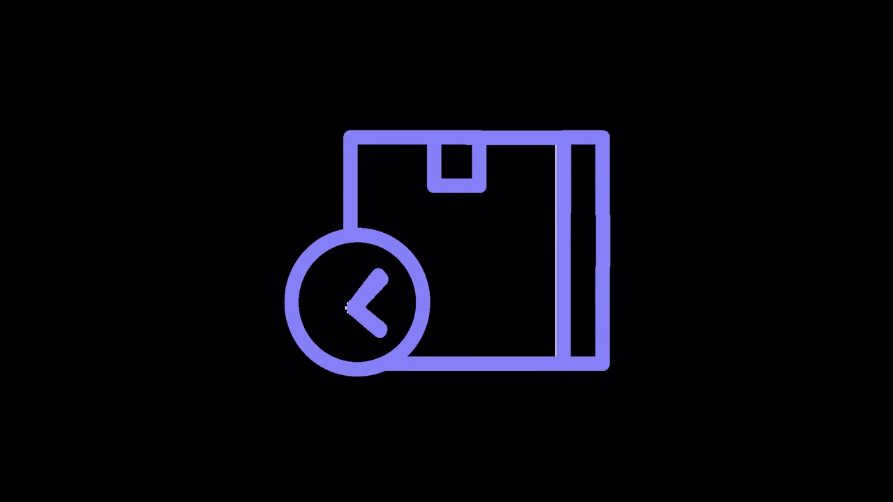 Animated Icon of Package Delivery Time