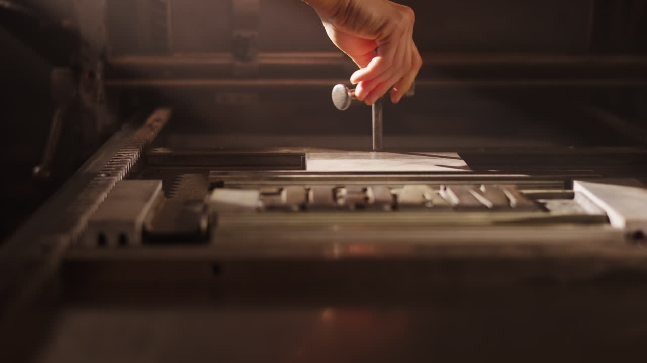 Hand-Setting Type on a Vintage Printing Press