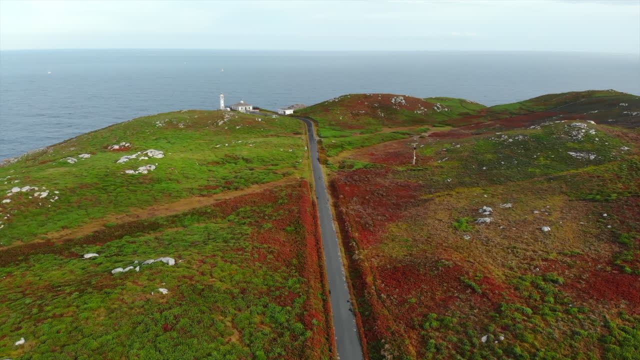 Scenic Coastal Landscape with Lighthouse and Road