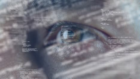 Animation-of-data-processing-over-close-up-of-man's-eye