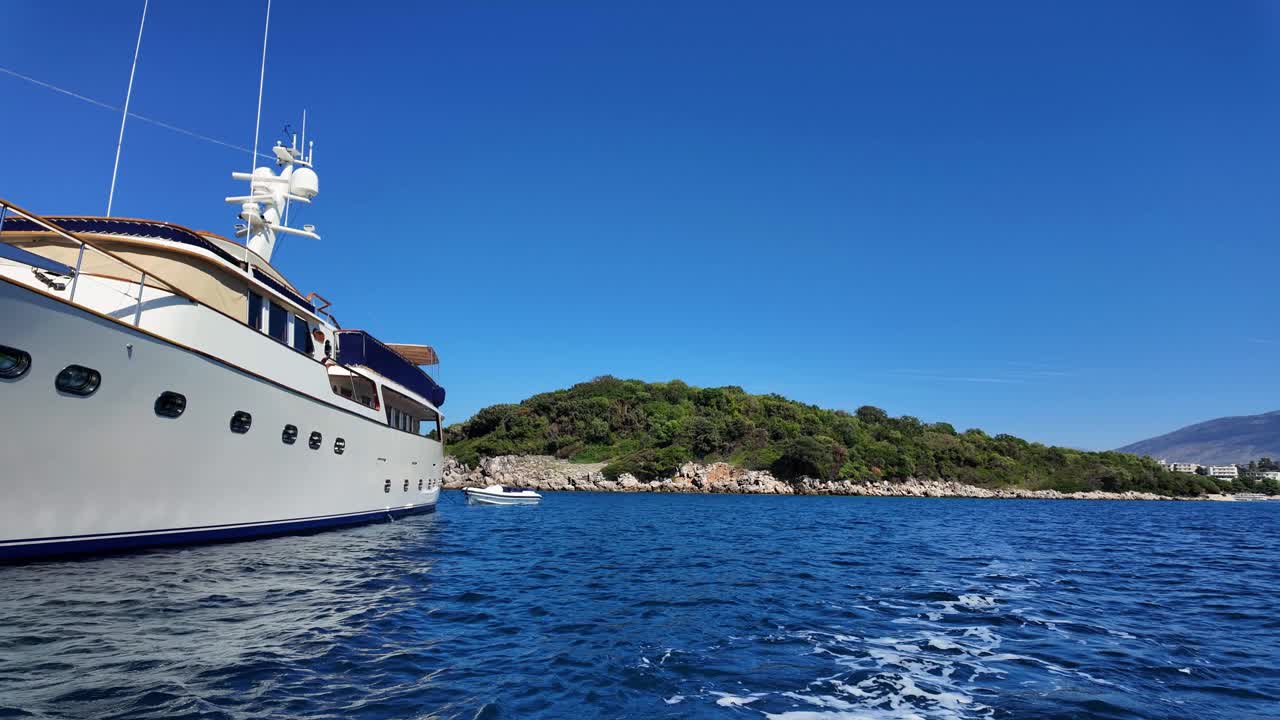 Ksamil Albania island sailing Ionian Sea summer holiday trip ship yatch