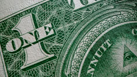 US-One-dollar-note-close-up-dolly-shot-macro-wide-angle