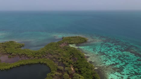 Barrera-De-Coral-Belice-Caribe-Cayes-Toma-Aérea-4k