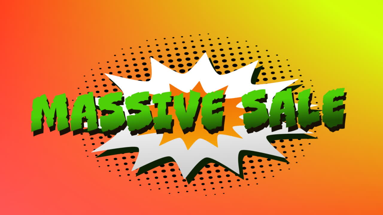 venta masiva gráfico en la explosión 4k