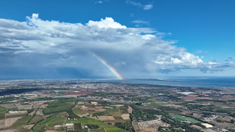 above montpellier: vineyards, the mediterranean's distant blue, and the fleeting