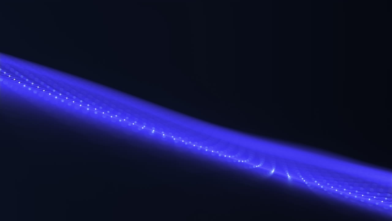 Sfondo astratto con moto ondoso di rete neurale