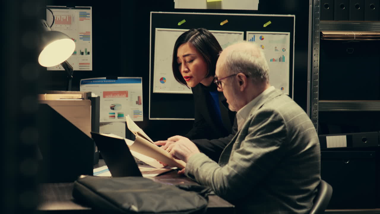 Detectives team search for missing persons or unsolved cases in archived records