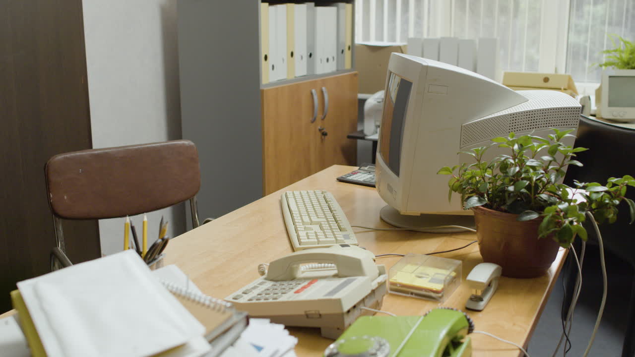 빈티지 사무실.