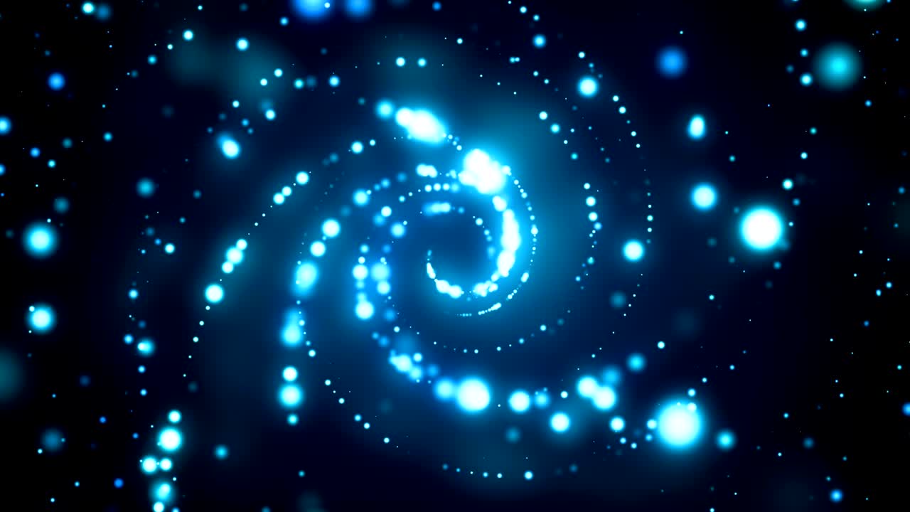 Bluish Light Glow Tunnel