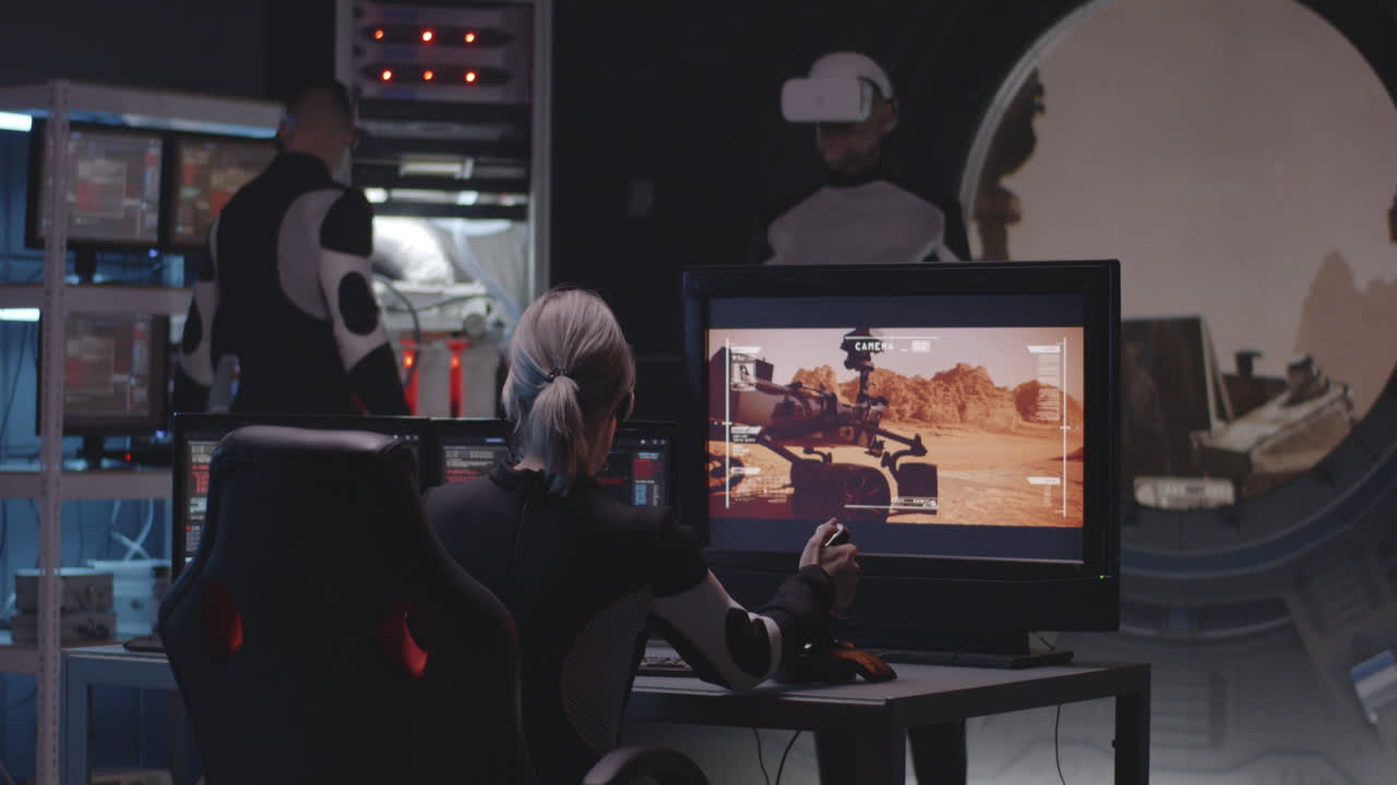 Space Mission Control Room