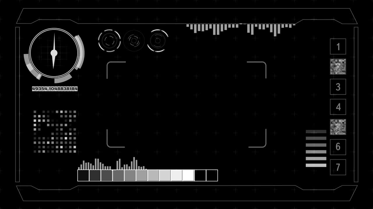 datos de la pantalla universal del futurista hud, 4k