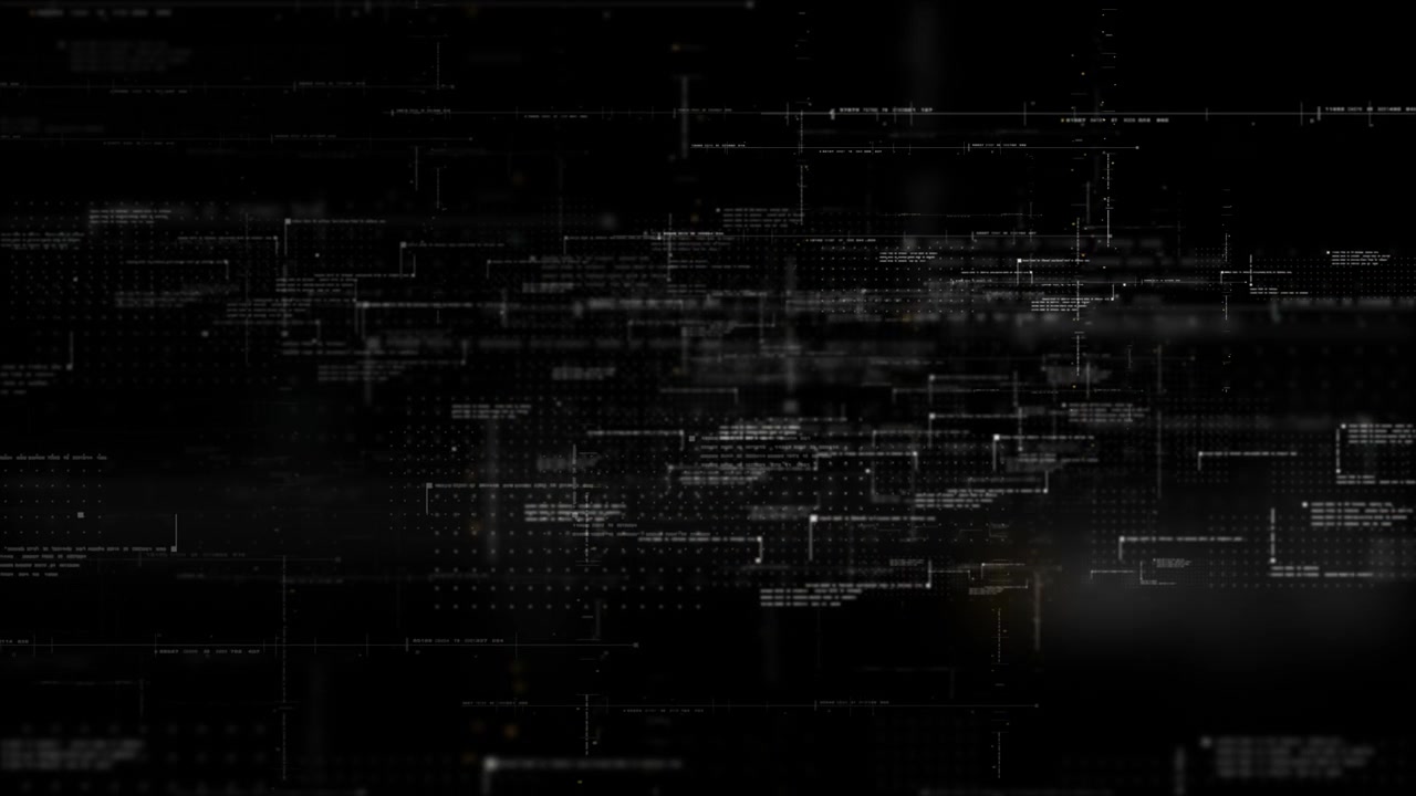 Futuristic simulation of 5G network concept, artificial intelligence quantum physic matrix particles deep learning performing analytic computational head up display loop background with alpha channel