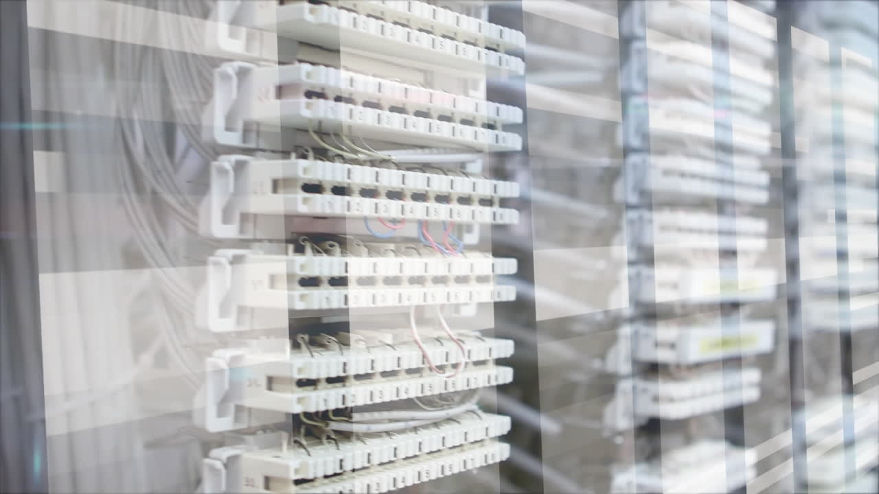 Animation of cables of computer processors