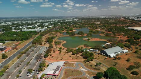 city park sarah kubitschek in brasília, the capital of brazil. the largest urban park in south america