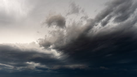 moody nature skies in motion 4k timelapse of storm clouds