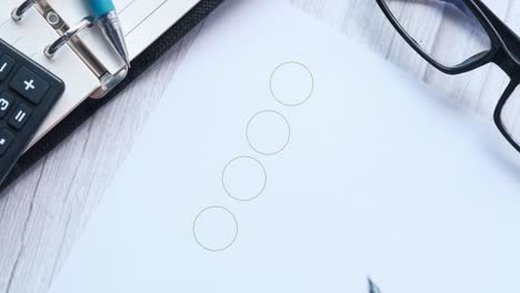 comprobación manual de los puntos de una lista de comprobación
