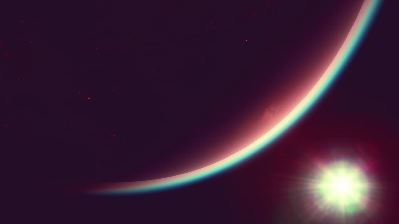 de la superficie del planeta tierra en el espacio profundo