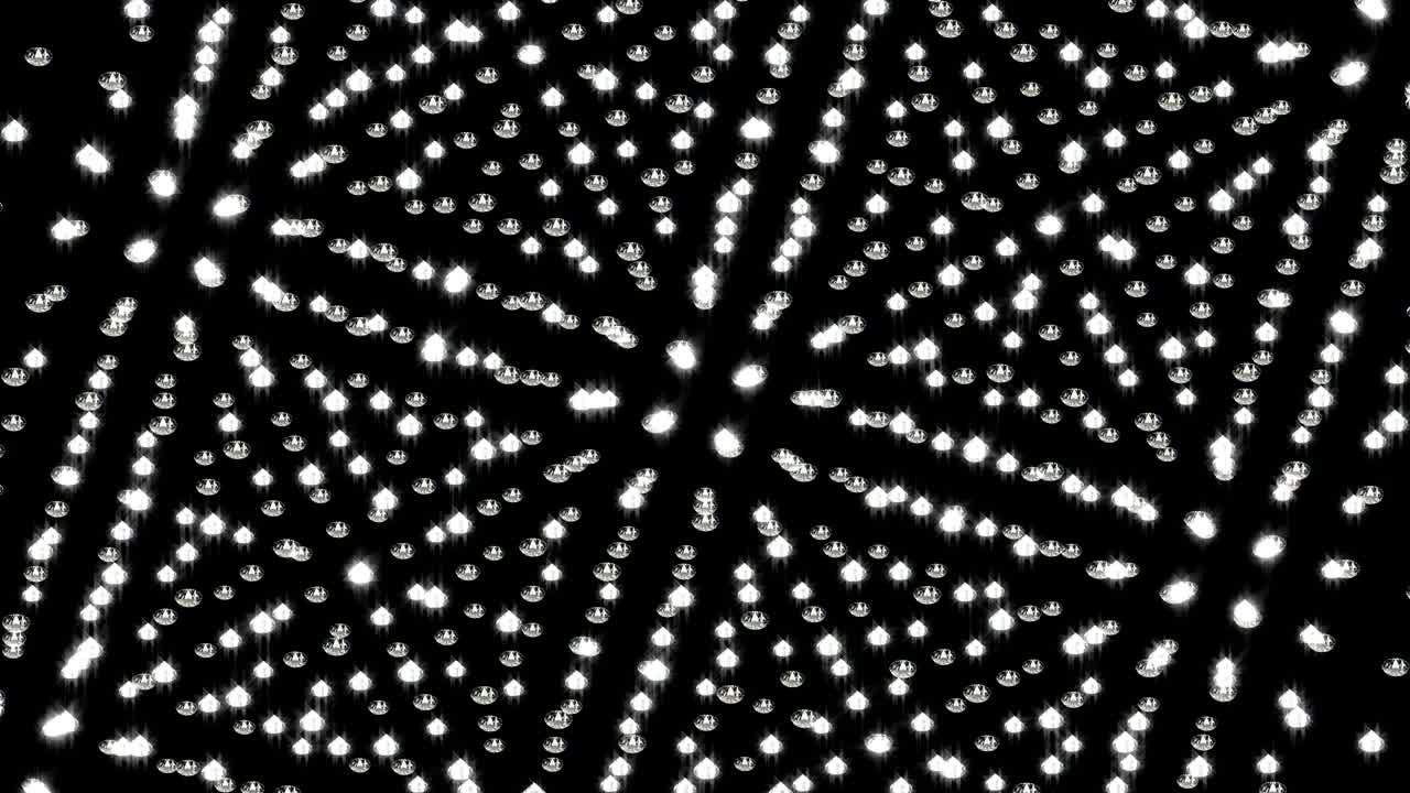 Diamonds rotate Luxury shining background animation loopable