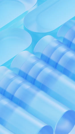 abstract glass shape background, 3d rendering.