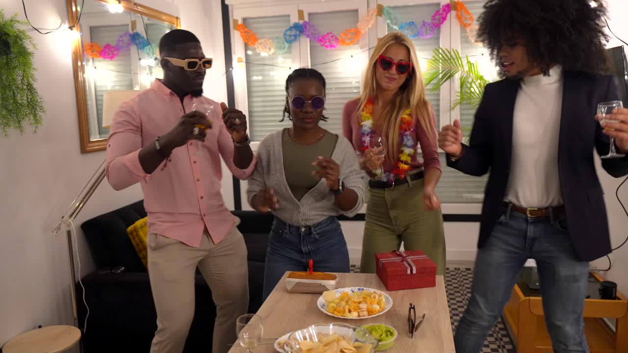 Group of Friends Celebrating Together