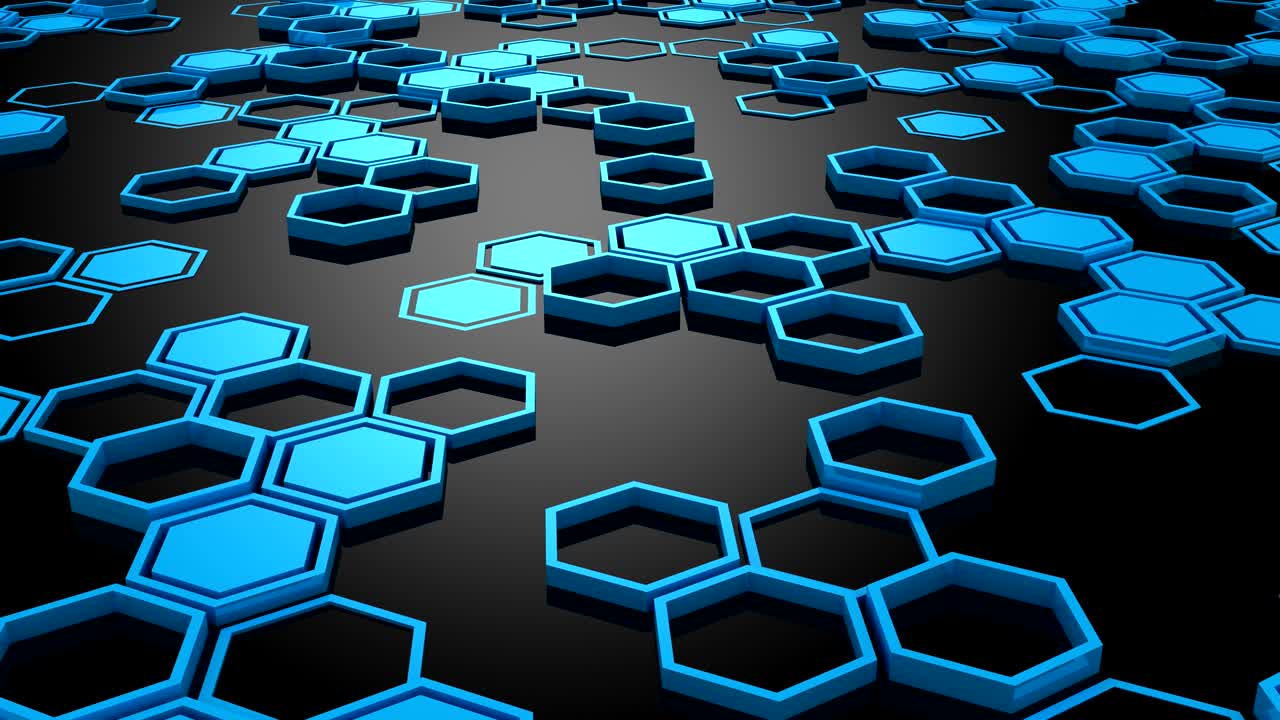 el fondo de los hexágonos