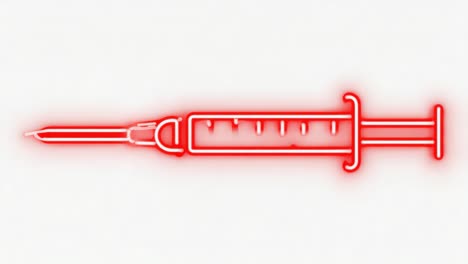 Red Syringe Illustration