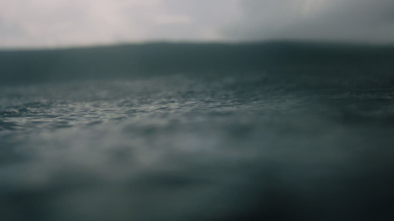 Blurred Landscape and Ocean Wave