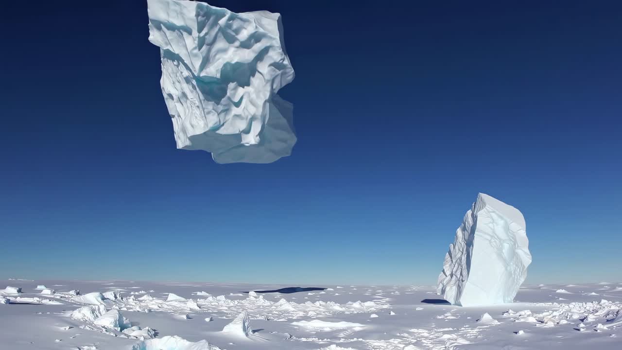 남극 의 빙산 들