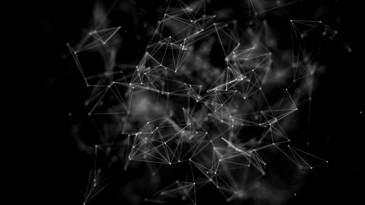Abstract plexus network as data complex animaion.
