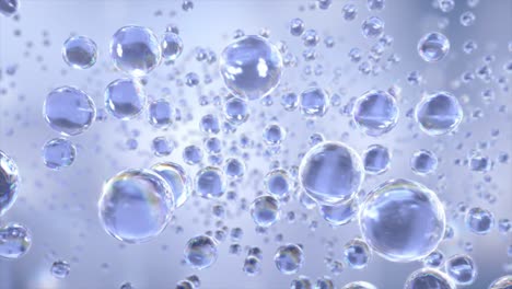 bubbles on water. cosmetic bubble design magic