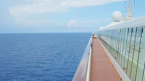 View-From-The-Deck-Of-A-Cruise-Ship-Sailing-On-The-Ocean