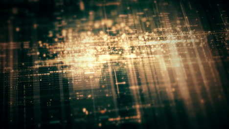 immersive data matrix simulation ui with cutting-edge digital environment with a dynamic and immersive display of interconnected data matrix information networks systems background