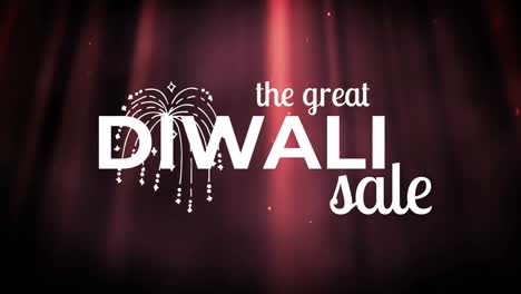 diwali sale against digital background 4k